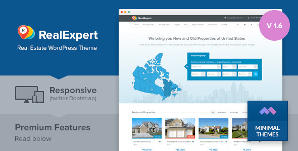 Descargar Real Expert Responsive Real Estate and Property Listing