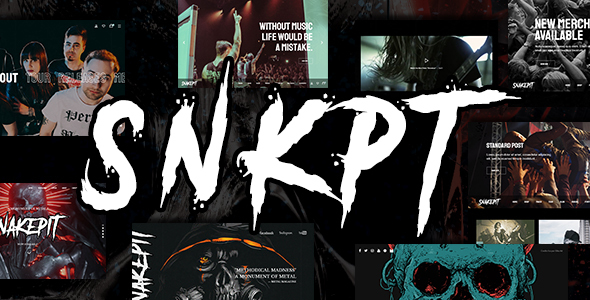 Descargar Snakepit A Rock and Metal Oriented Music WordPress