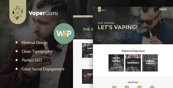 Descargar VaperGuru Vapers Community Cigarette Store WordPress Theme